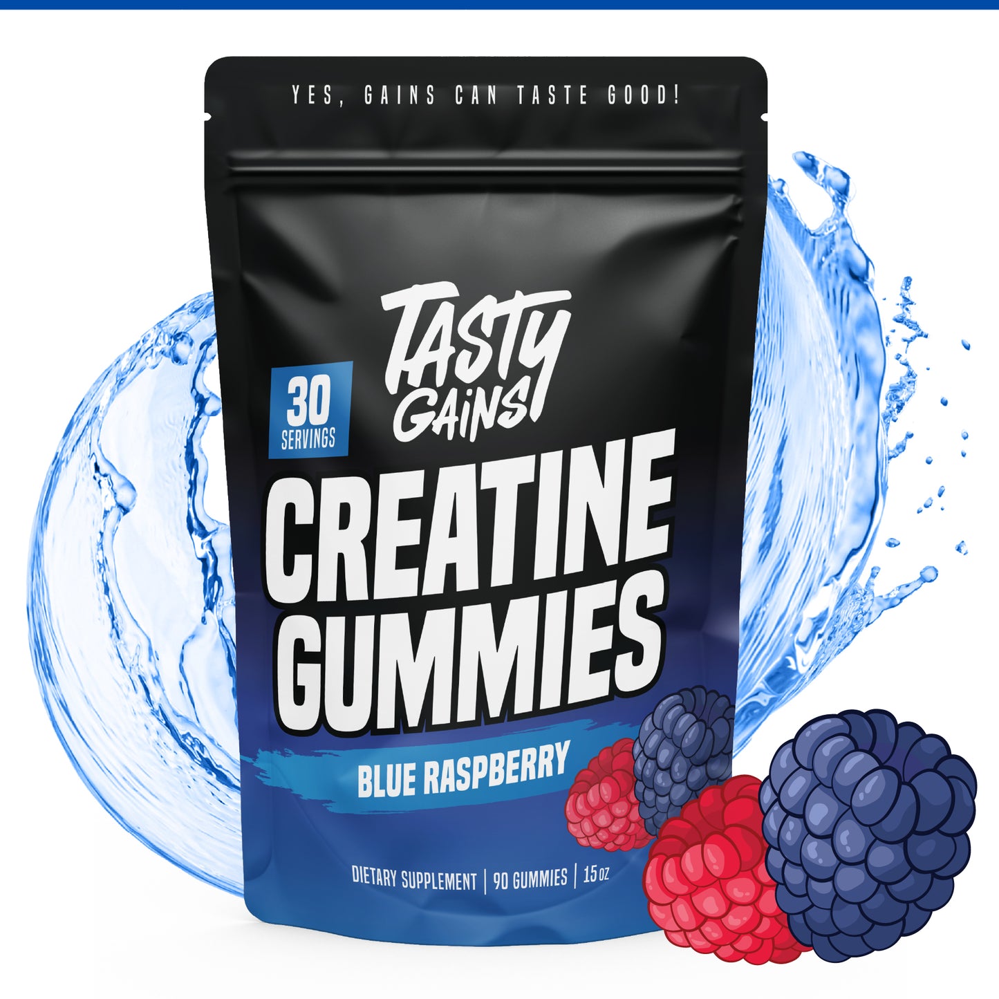 Tasty Gains Creatine Gummies — Buy 1, Get 1 Free!