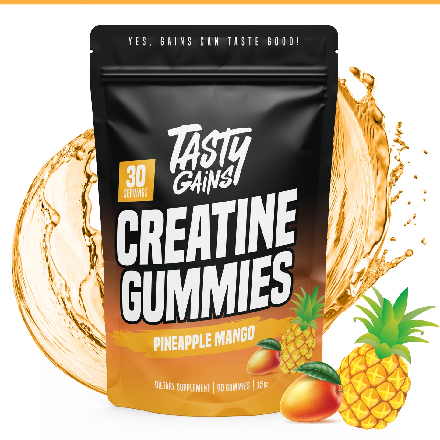 Tasty Gains Creatine Gummies — Buy 1, Get 1 Free!
