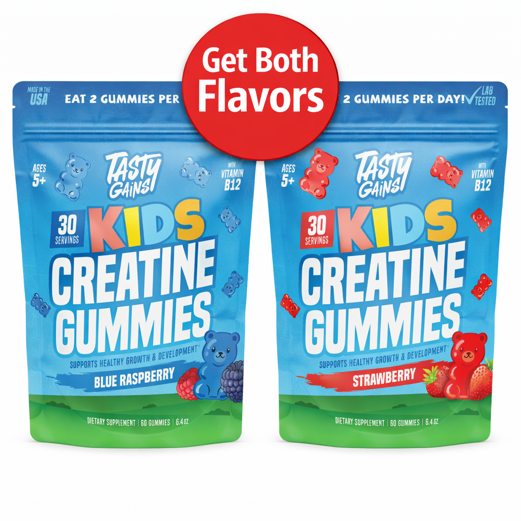 Tasty Gains Kids Creatine Gummies (Buy 1 Get 1 Free)