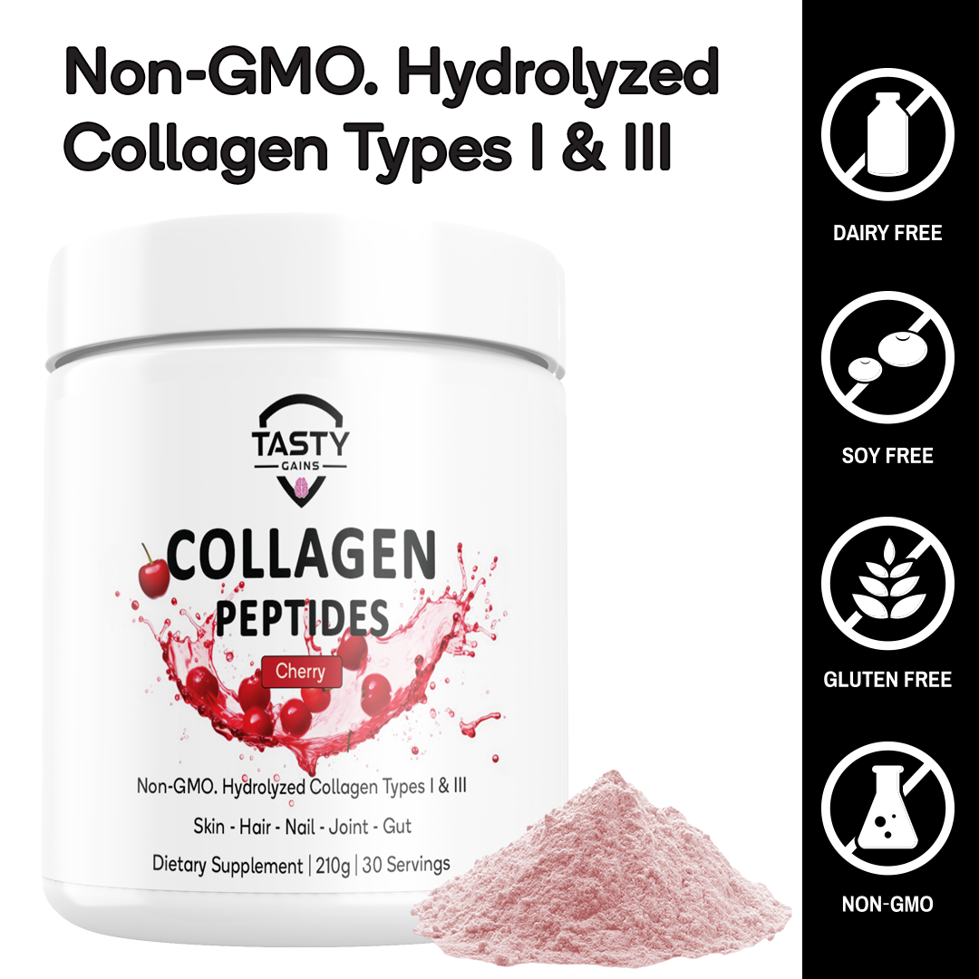 Hydrolyzed Collagen Peptides Powder (Types I & III) 210g