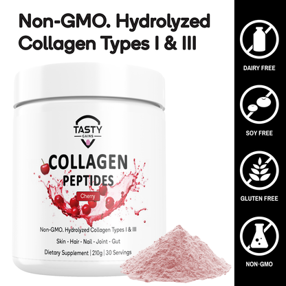 Hydrolyzed Collagen Peptides Powder (Types I & III) 210g