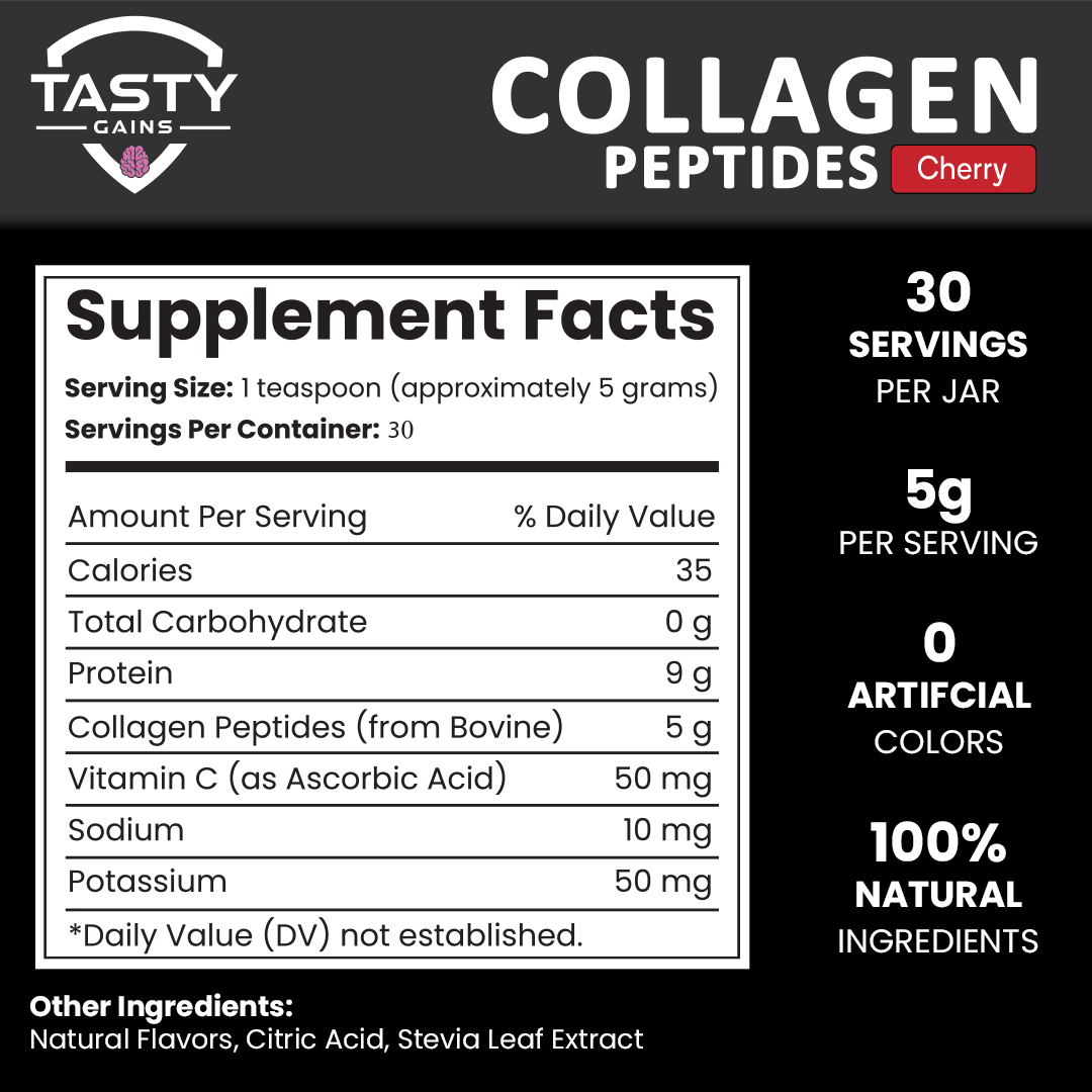 Hydrolyzed Collagen Peptides Powder (Types I & III) 210g