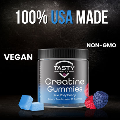 Tasty Gains Creatine Infused Gummies - 90g