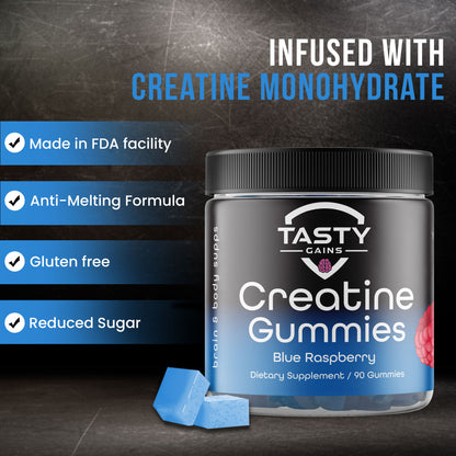 Tasty Gains Creatine Infused Gummies - 90g