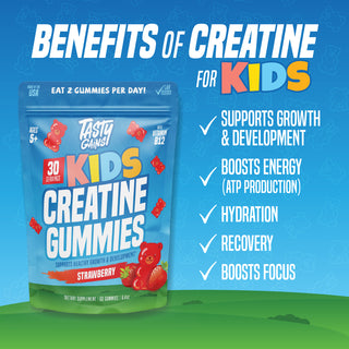Tasty Gains Kids Creatine Gummies