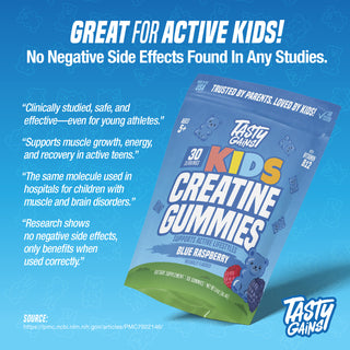 Tasty Gains Kids Creatine Gummies