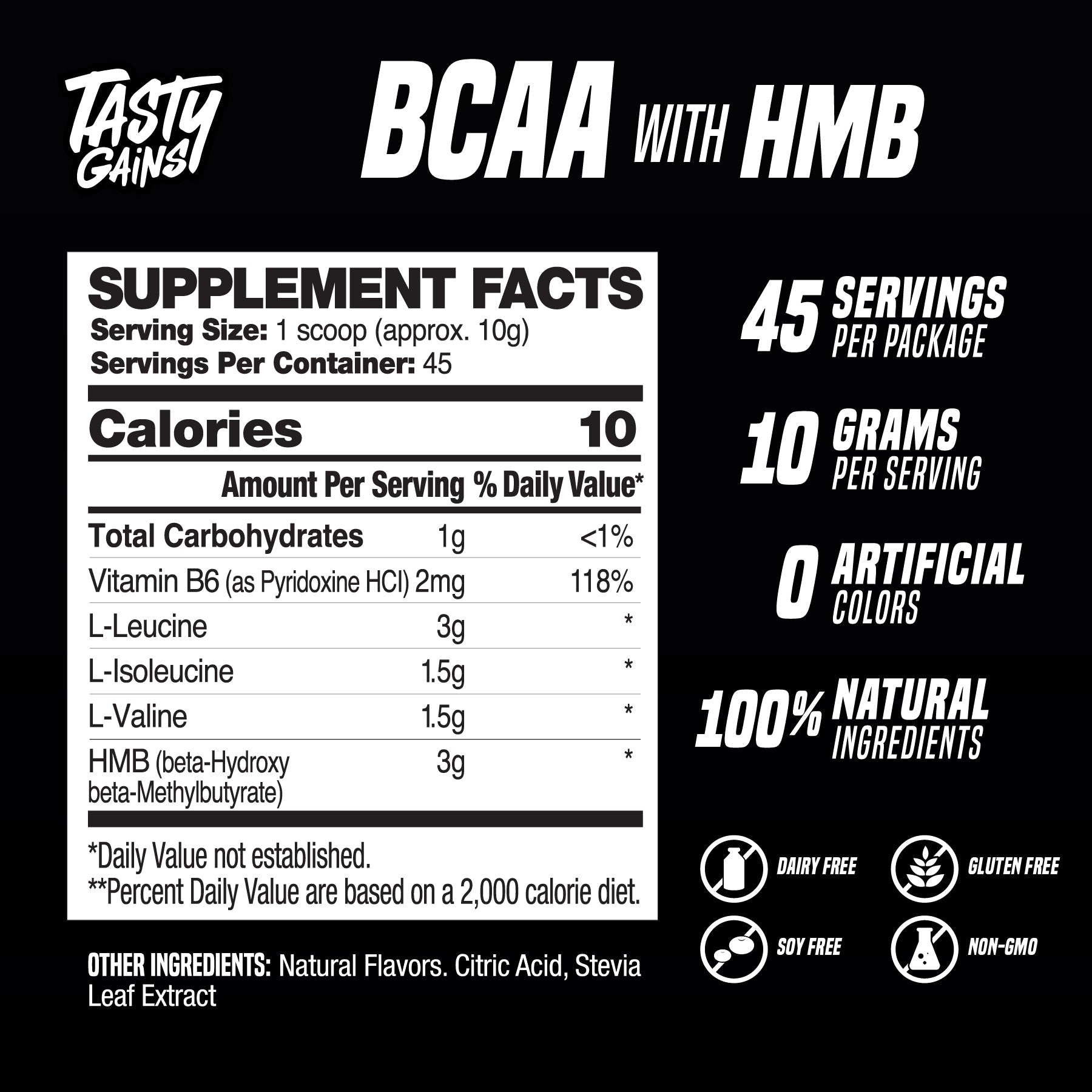 BCAA & HMB Hydration Powder - 45 Servings (Strawberry Watermelon)