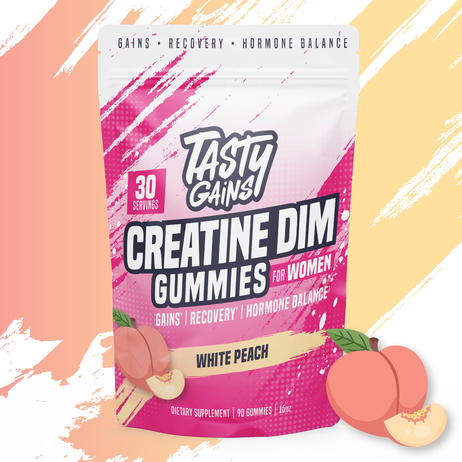 Tasty Gains DIM Creatine Gummies For Women - 90 Gummies