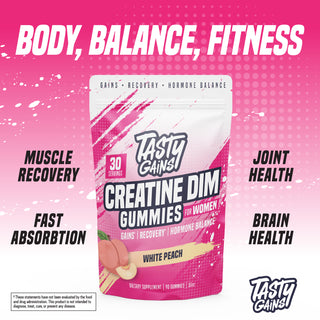 Tasty Gains DIM Creatine Gummies For Women