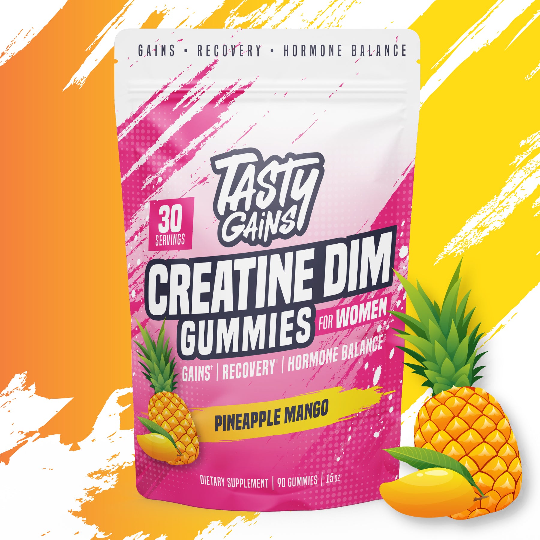 Tasty Gains DIM Creatine Gummies For Women - 90 Gummies