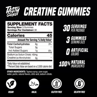Tasty Gains Creatine Gummies - 90g