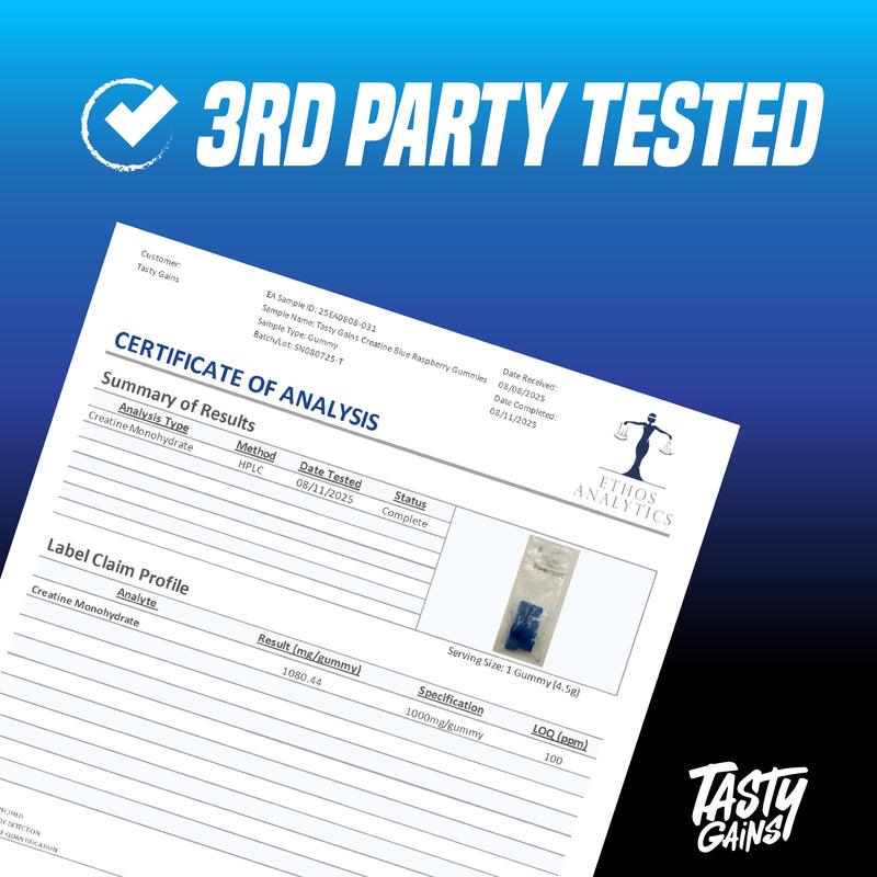 Tasty Gains Creatine Gummies - 90g