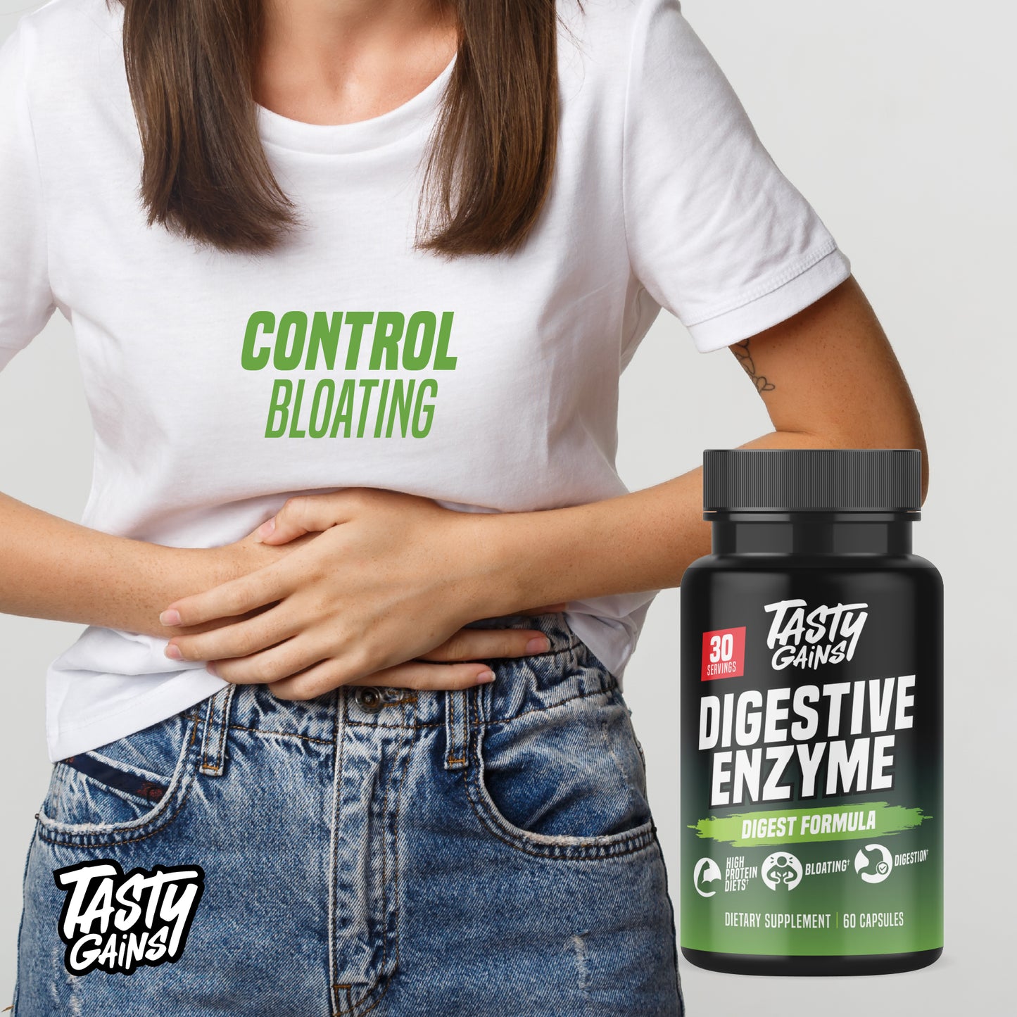 Tasty Gains Digestive Enzyme (Capsule)