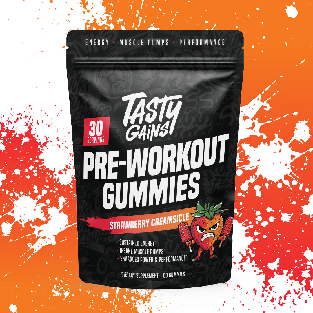 Tasty Gains — Buy 1 Pre-Workout Gummies, Get 1 Free