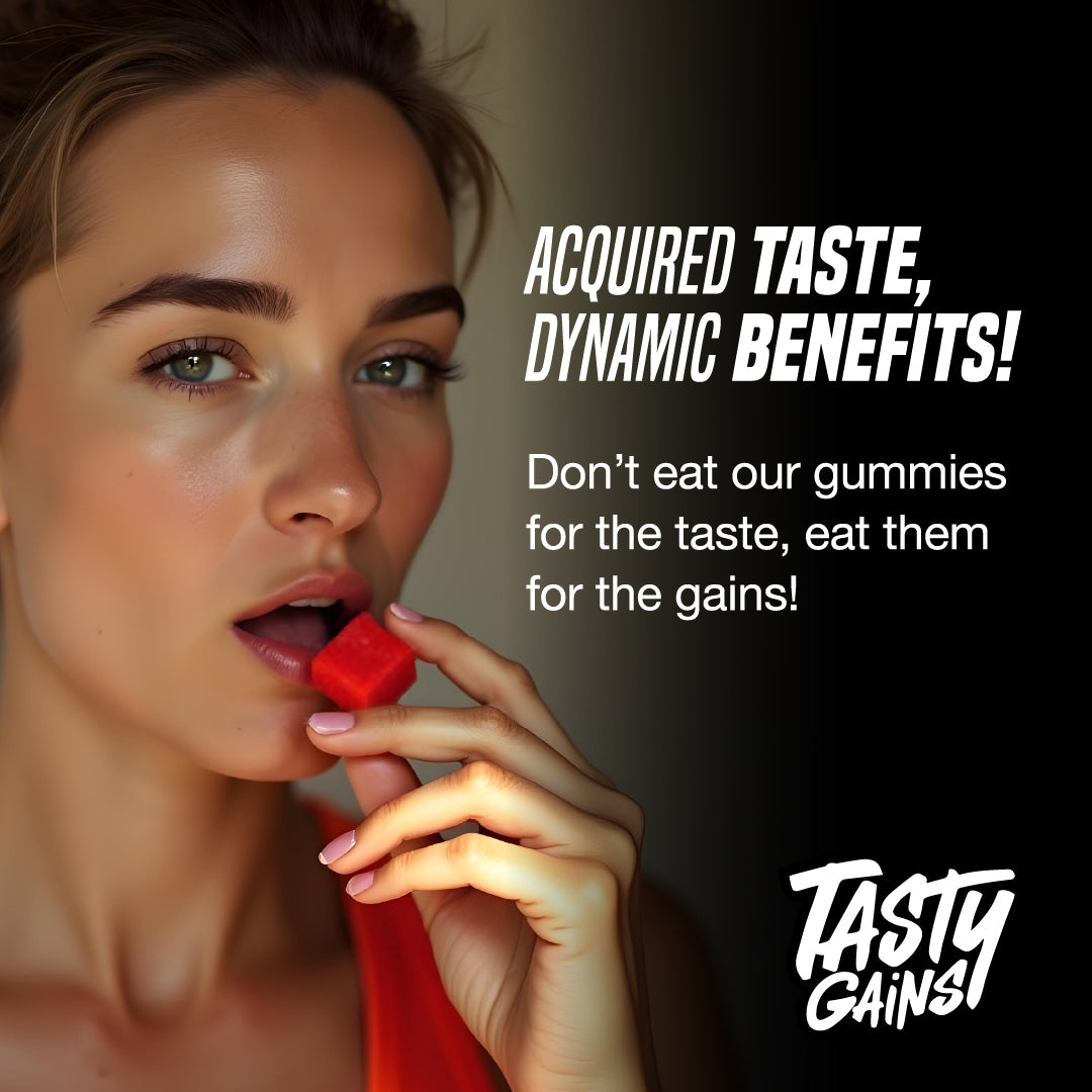 Tasty Gains — Buy 1 Pre-Workout Gummies, Get 1 Free