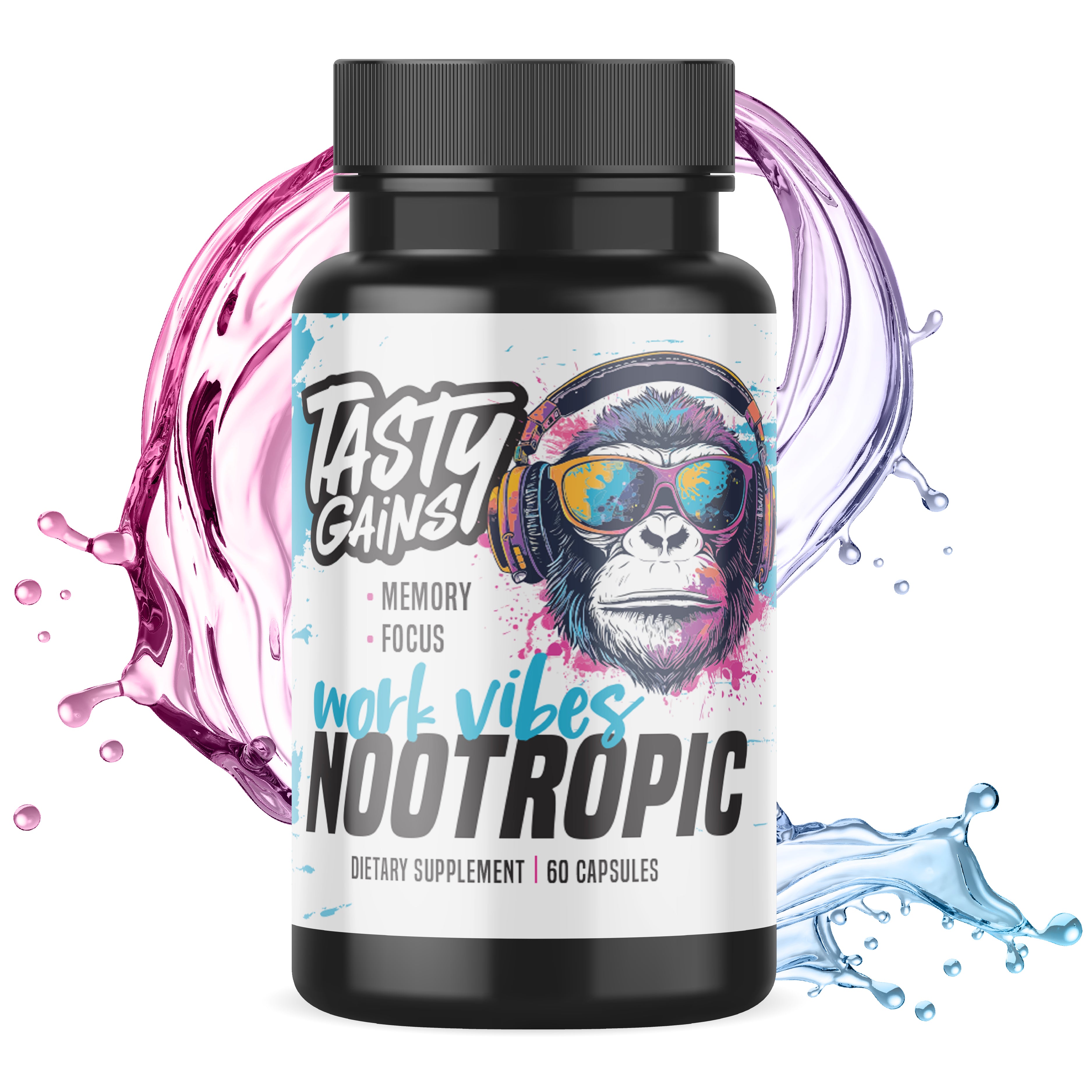 Tasty Gains Work Vibes Nootropic