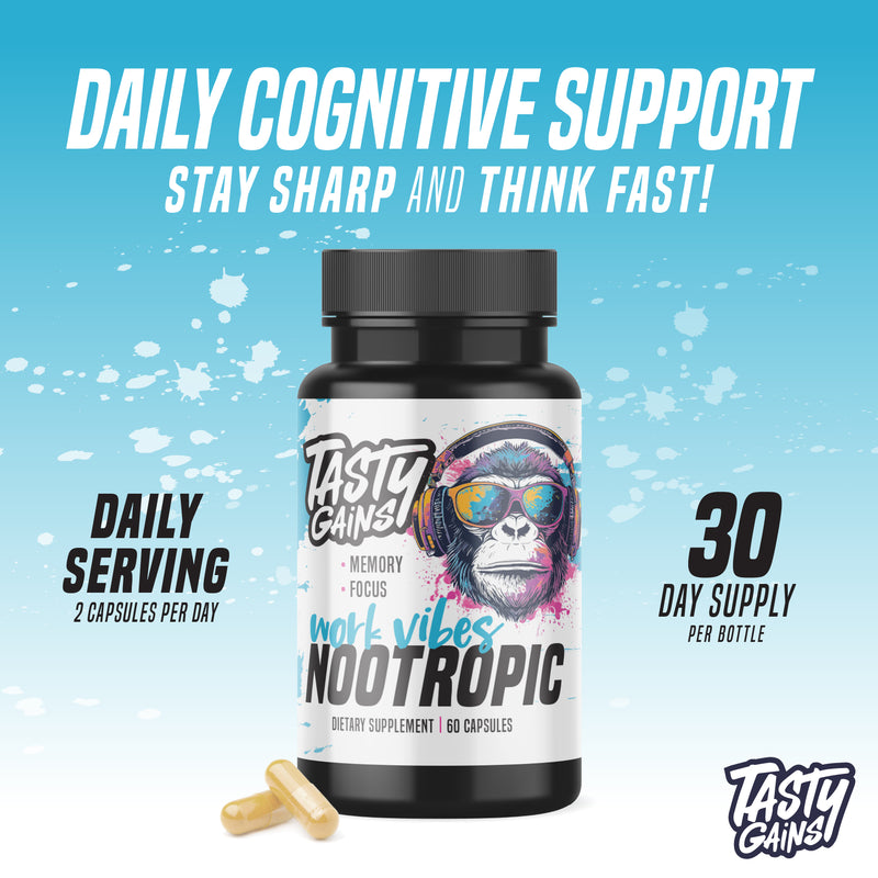 Tasty Gains Work Vibes Nootropic