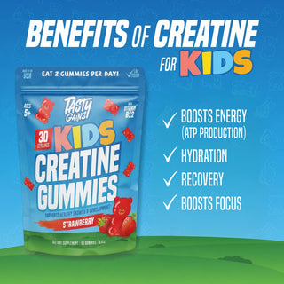 Tasty Gains Kids Creatine Gummies